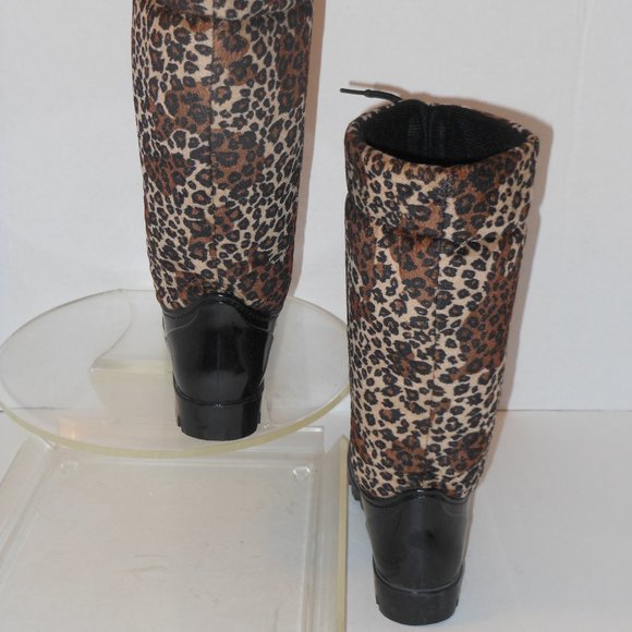 Corkys Shoes Corkys Leopard Print Rain Boots Size 6 Medium Poshmark